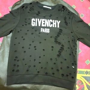 Givenchy Paris Destroyed Sweatshirt
